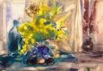 Still-life with yellow flowers
